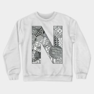 Zentangle N Crewneck Sweatshirt